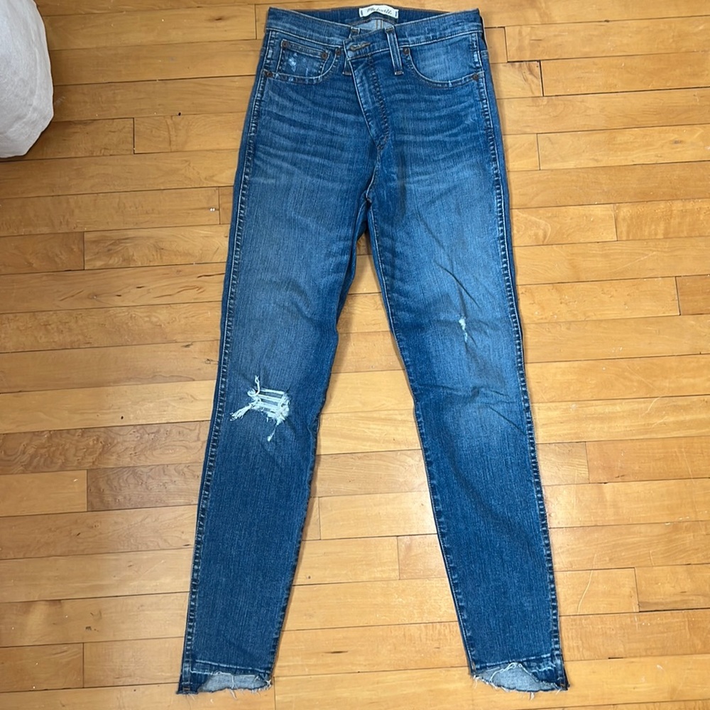 Madewell 10” high rise skinny jeans size 27